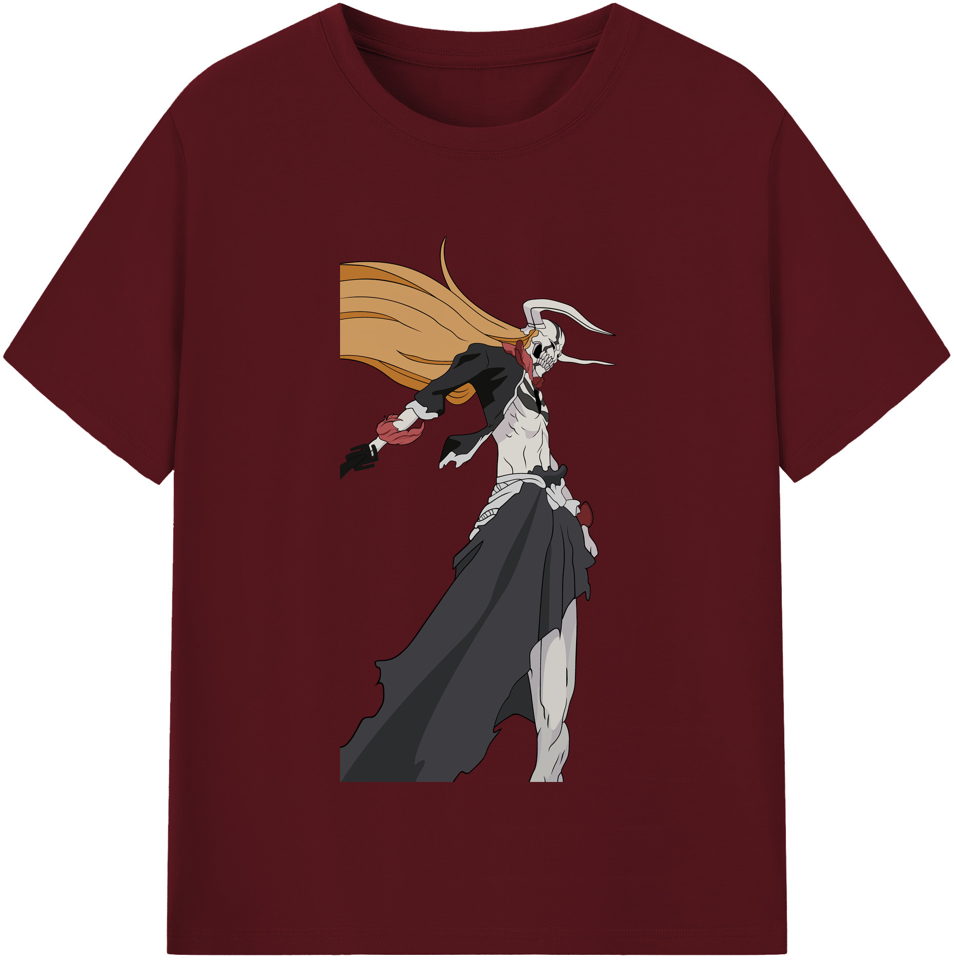 （画像用） ブリーチ 黒崎一護（くろさき いちご）BLEACH Kurosaki Ichigo 綿100％半袖Tシャツ（フロントプリント）